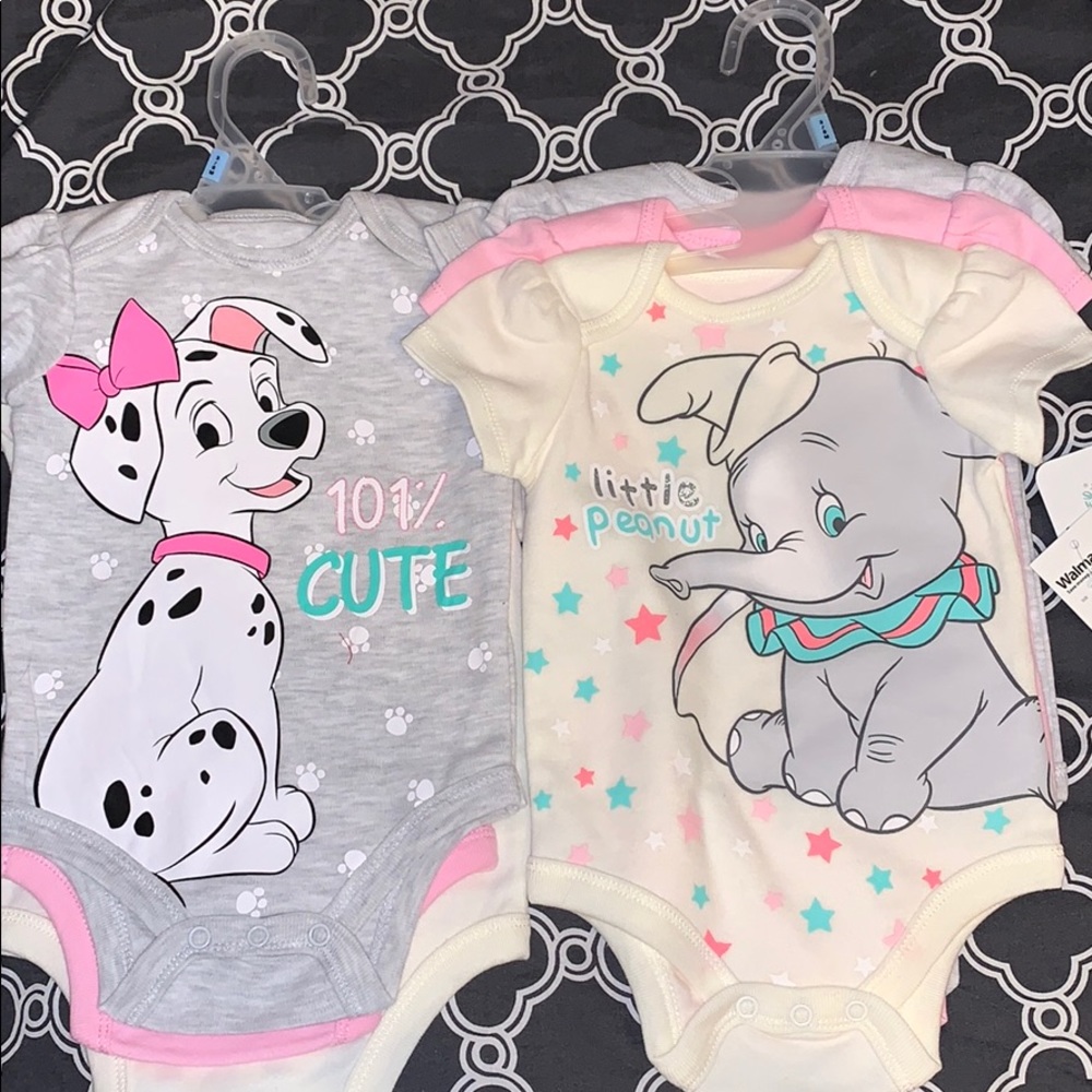 DISNEY Onesies 3/6M